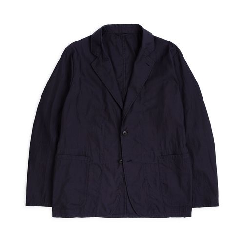 Kaptain Sunshine Cotton Silk Easy Jacket: Navy