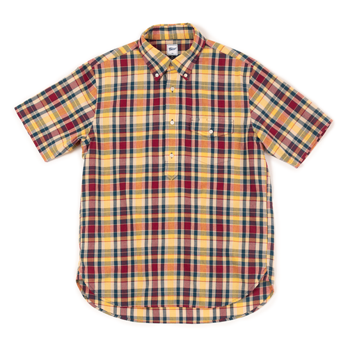 Madras Popover - Yellow/red/navy