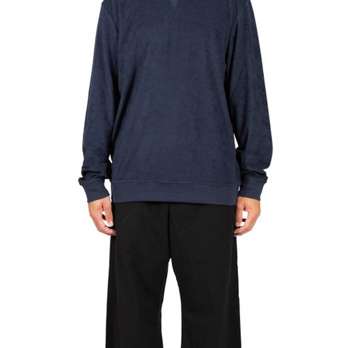 Towelling Sweatshirt Navy