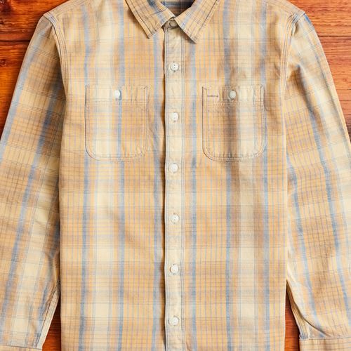 Farrell Plaid Workshirt in Yellow Multi