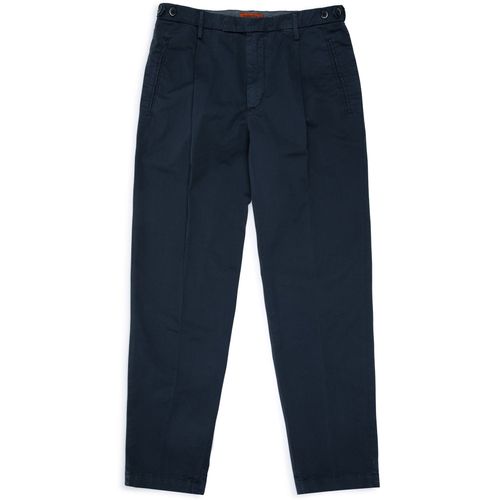 Barena Masco Trevo Cotton Twill Trousers: Navy