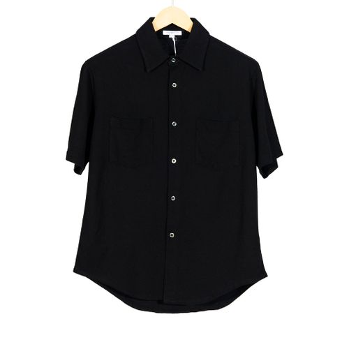 Pique Work Shirt Short Sleeve Black