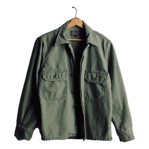 Military Shirt Jacket Fatigue Green