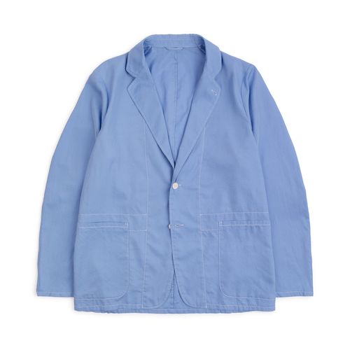 Kaptain Sunshine Cotton Silk Easy Jacket: Blue