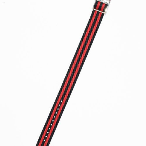 20mm Watchband Black/red