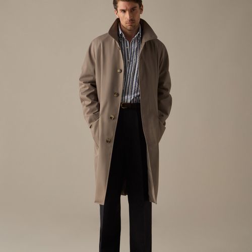 NELSON Raglan Coat Taupe Taupe