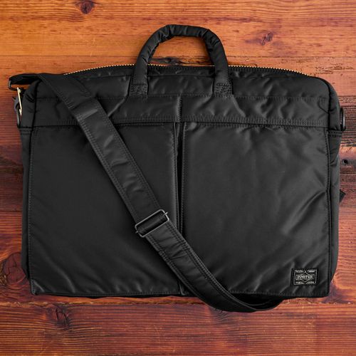 "Tanker" 2-Way Briefcase in Black