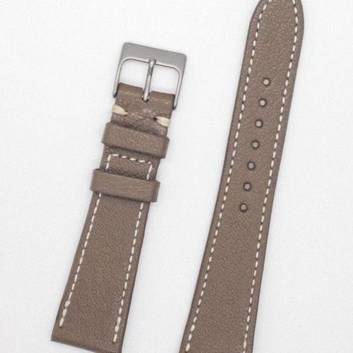 French Grey Goat Leather Watch Strap