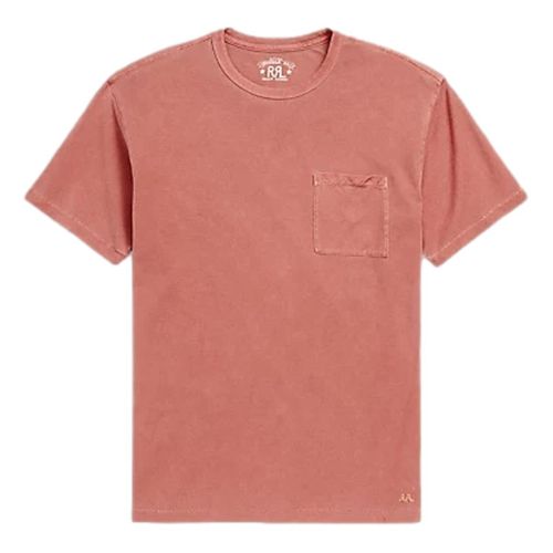 Garment-Dyed Pocket T-Shirt Red