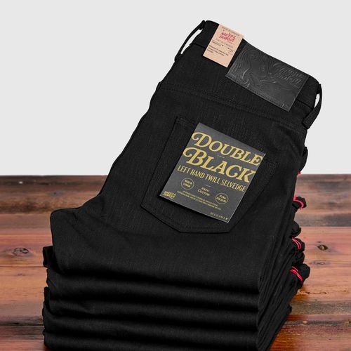 "Anniversary Left Hand Twill - Double Black Edition" 13.75oz Selvedge Denim - Easy Guy Fit