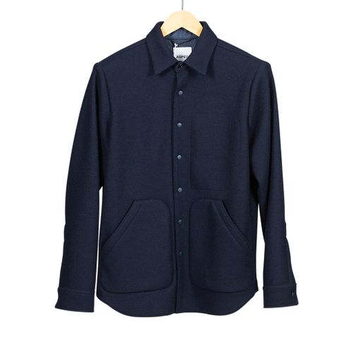 Giubotto Jacket Navy Wool