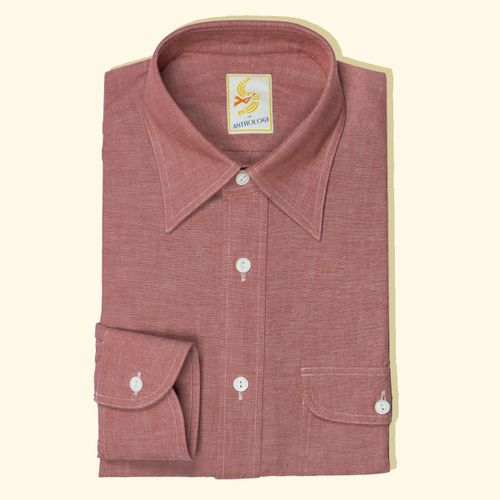 Workman Red Raw Chambray ShirtWorkman Red Raw Chambray Shirt