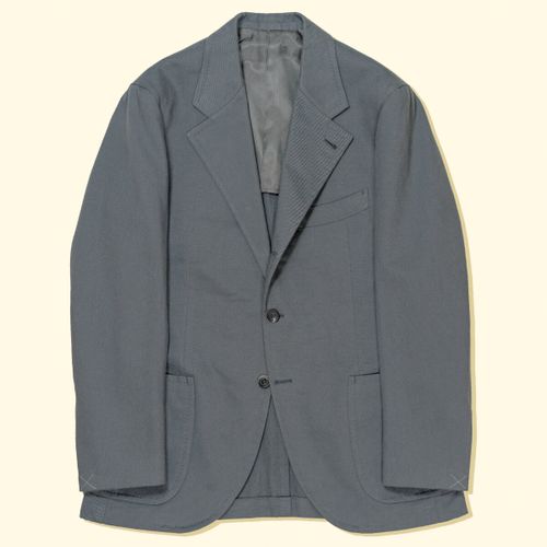 Brushed Cotton Suit Jacket - Dolphin GreyBrushed Cotton Suit Jacket - Dolphin Grey