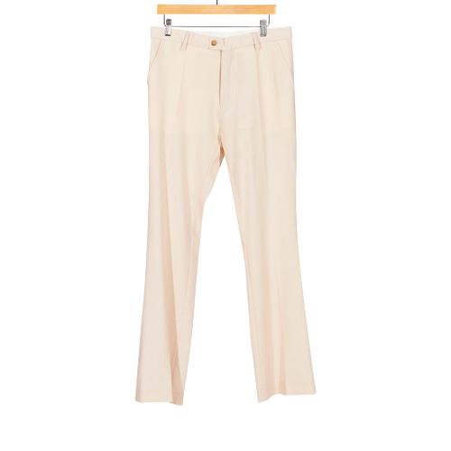 Ryle Tailored Wool Trousers Slight Bootcut Cream