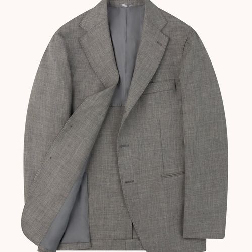 Sport Jacket - Pearl Grey Tropical Wool