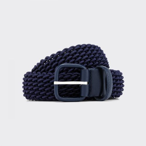 Woven Elastic Belt : Navy