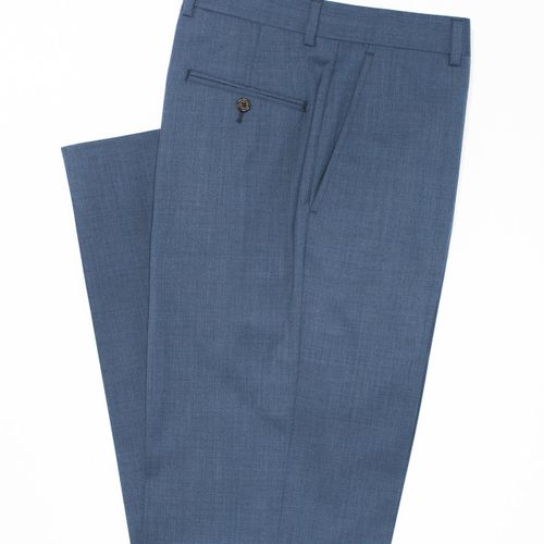 Blue Tropical Wool Trousers