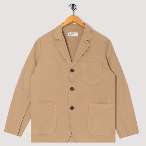 Three Button Jacket - Summer Oak Seersucker