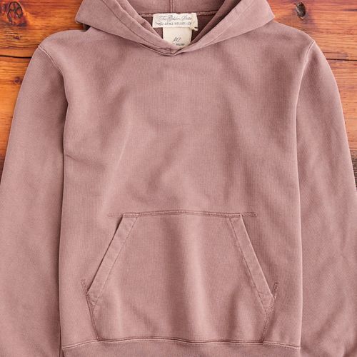 Special Finish Pullover Hoodie in Brown