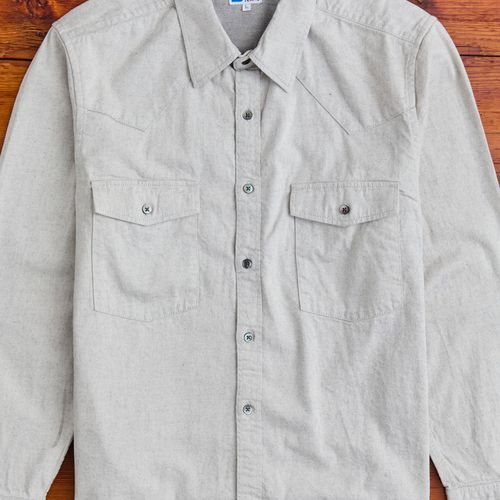 10oz Denim Western Shirt in Grey