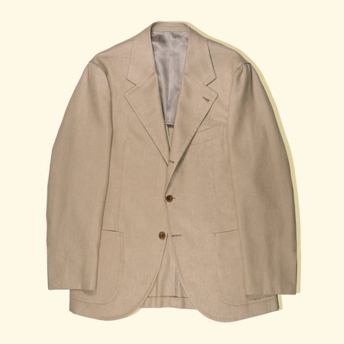 Linen/Cotton Twill Suit Jacket - HoneyLinen/Cotton Twill Suit Jacket - Honey