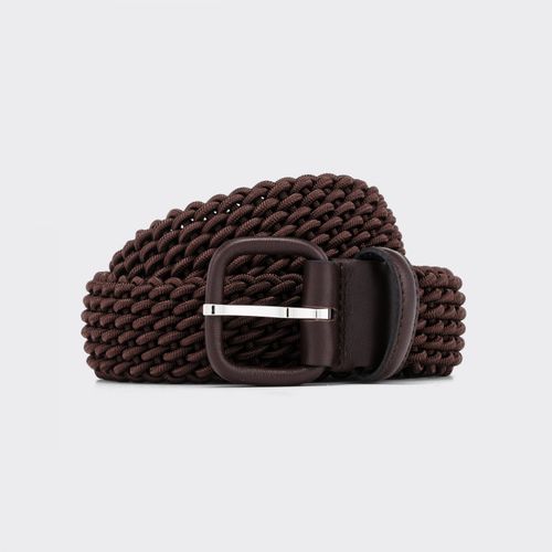 Woven Elastic Belt : Brown