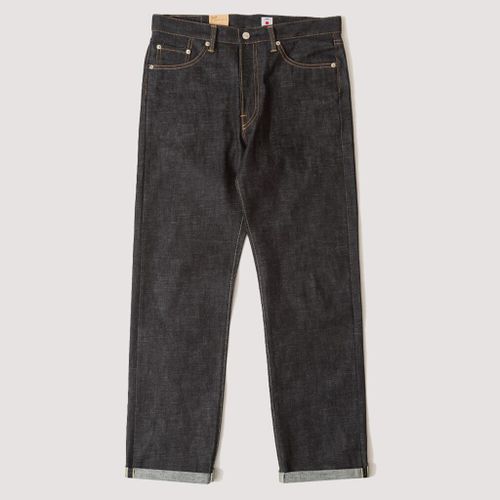 Loose Straight Nihon Menpu - Dark Pure Indigo Blue Unwashed