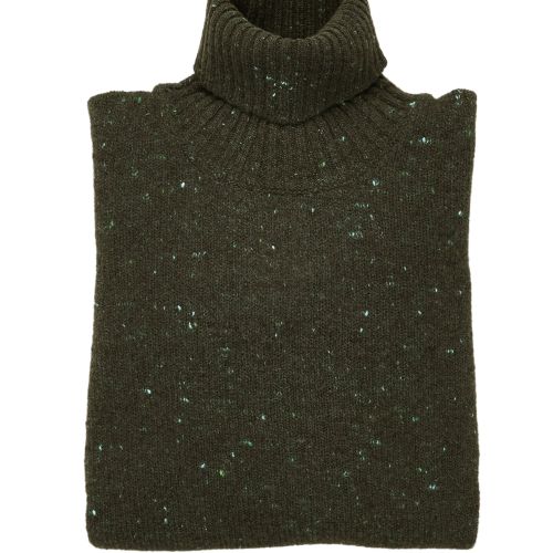 Drumohr Verde LS Donegal Turtleneck Wool/Cashmere Sweater (NOS)