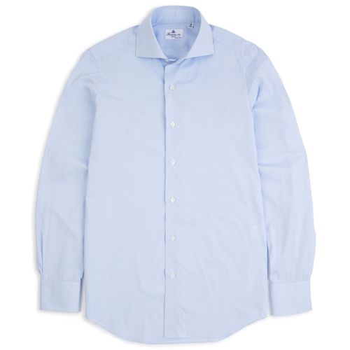 Finamore Milano Eduardo 170 Giza Cotton Formal Shirt: Blue