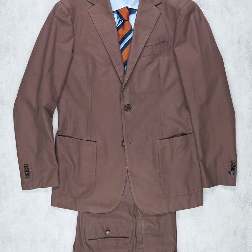 Ring Jacket Meister Light Brown Smooth Cotton Suit (Pre-Owned)