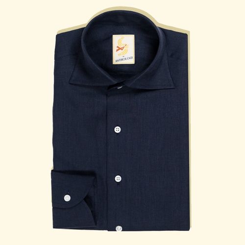 Deep Blue Linen ShirtDeep Blue Linen Shirt