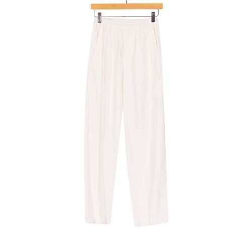 Alex Poplin Trouser White