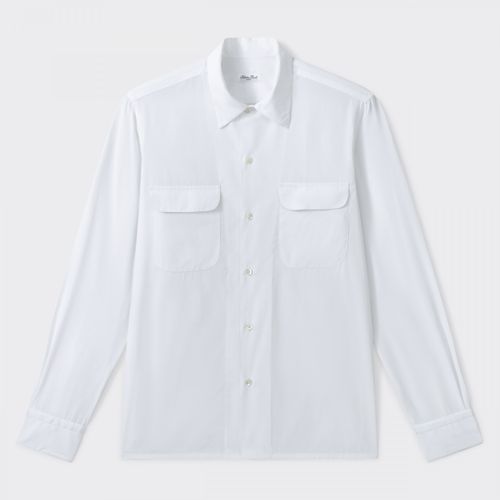 Two Pockets Shirt : White