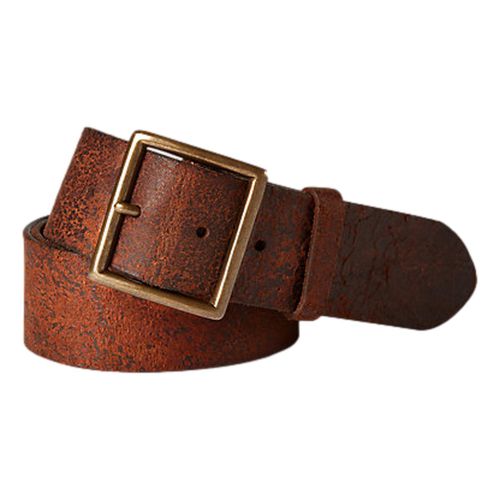 Distressed Leather Belt Distressed Tan