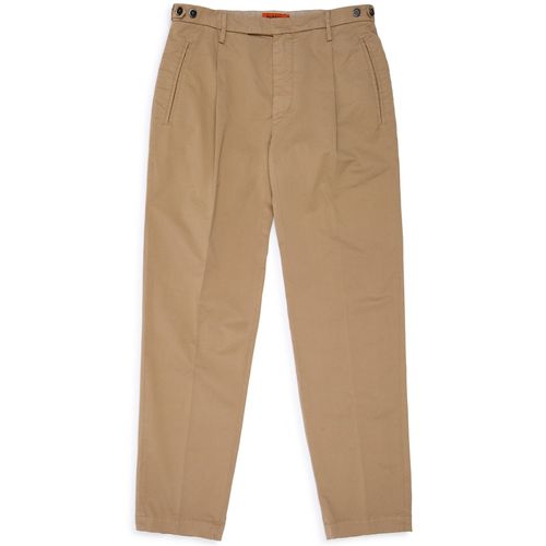 Barena Masco Trevo Cotton Twill Trousers: Tan