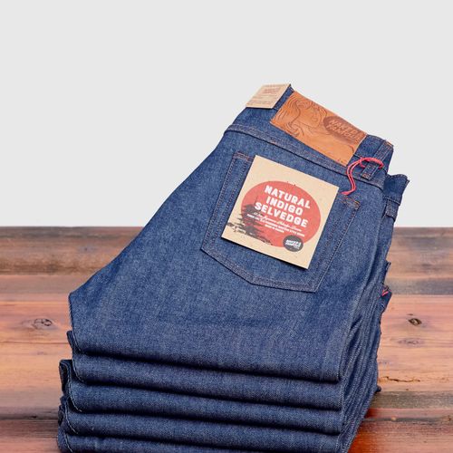 "Natural Indigo Selvedge" 12.5oz Selvedge Denim - True Guy Fit