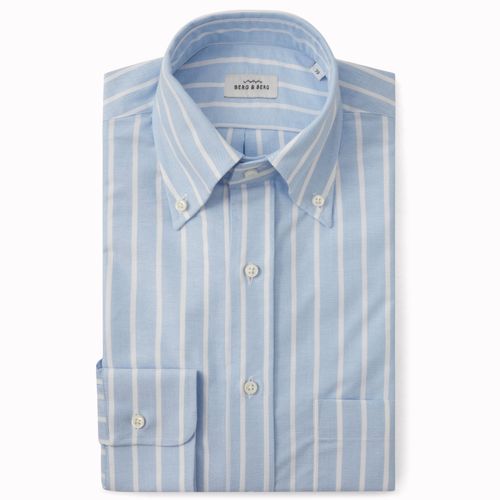 FERDINAND Button Down Shirt Light Blue/White Light Blue/White