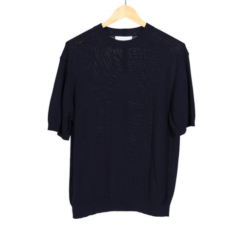 Sonar Ice Cotton Darkest Navy Knit T-Shirt