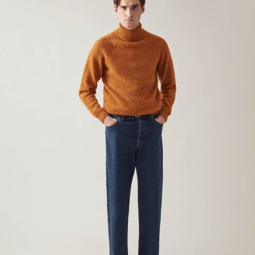 BOSSE Shaggy Roll Neck Rust Rust