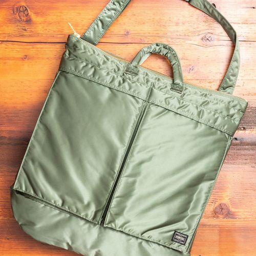 "Tanker" 2-Way Helmet Bag in Sage Green