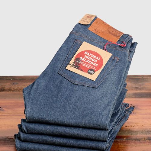 "Natural Indigo Selvedge" 12.5oz Selvedge Denim - Weird Guy Fit