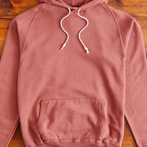 Ehu'kia Hooded Raglan Sweatshirt in Spiced Apple