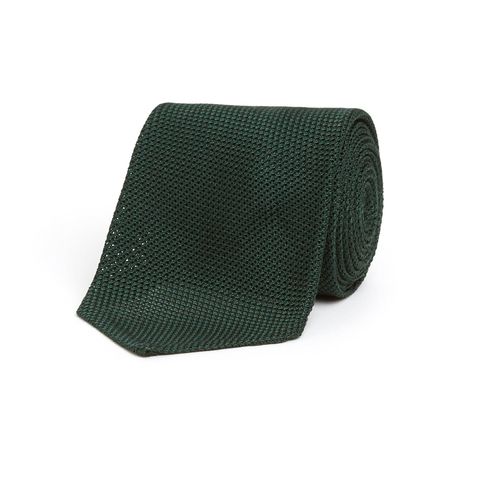 Bigi Fine Silk Grenadine Tie: Green