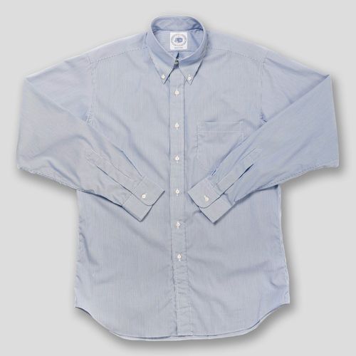 2-ply 100s - Blue Banker Stripe Dress Shirt