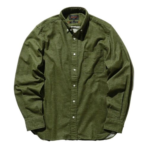 B.D. Flannel Solid Olive