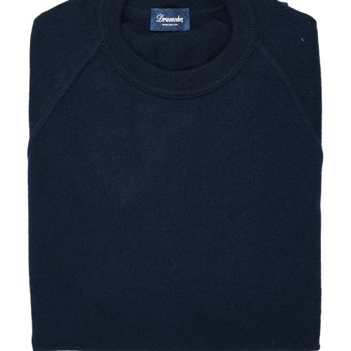 Drumohr Blue LS Cashmere Crewneck Sweater (NOS)