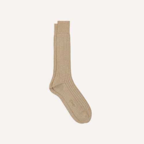 Oatmeal Cotton Mid-Calf Socks