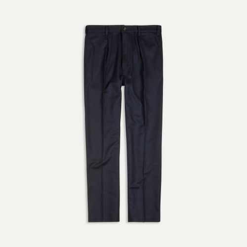 Navy Merino Wool Games Trouser