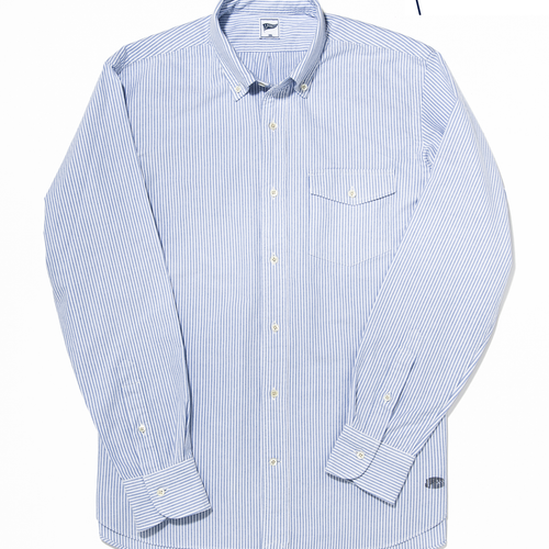 Blue/white Stripe Oxford Shirt - Trim Fit