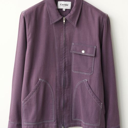 Bedford Cord Zip Jacket - Purple